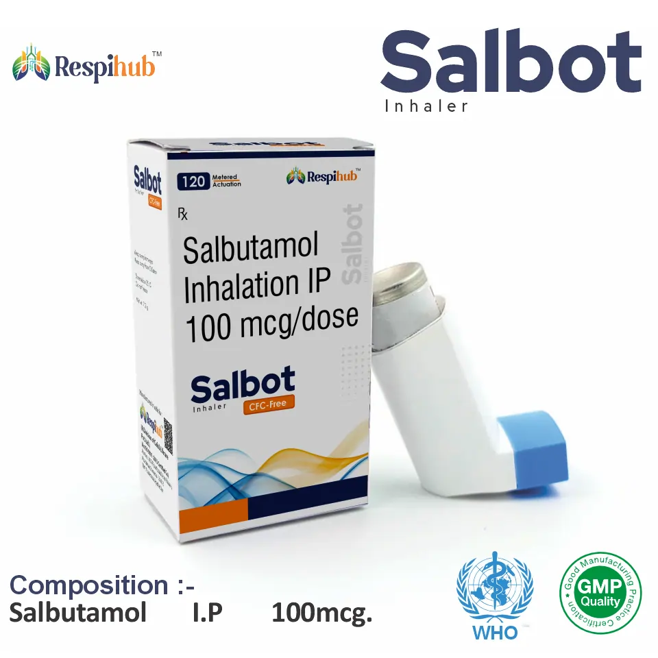 Salbutamol at the best price in PCD Pharma Franchise for Respiratory and Asthma and COPD.